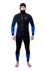 Гидрокостюм Дайвинг 5мм нейлон/нейлон черно-синий Гидрокостюм Дайвинг 5мм нейлон/нейлон черно-синий